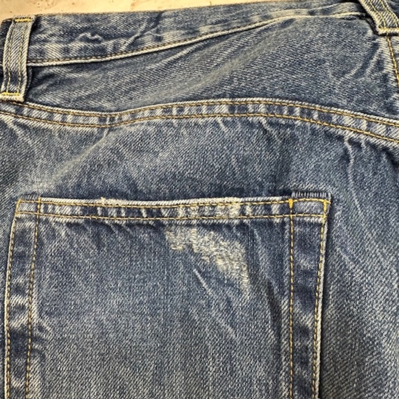 R13 Axl Leather Cuff Straight Leg Jeans Size 31🌸 - Picture 8 of 15